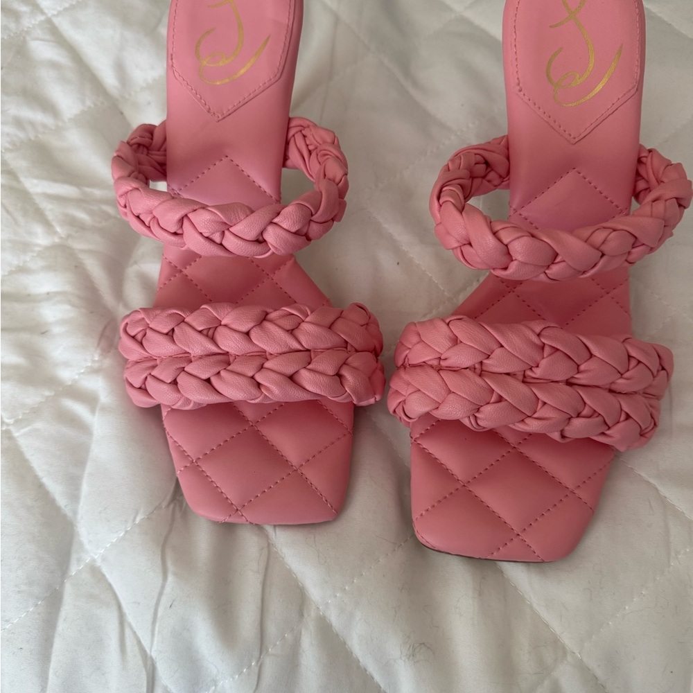 Pink Braided Women's Sandals